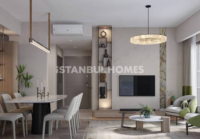 Forest-view Apartments in a Prestigious Complex in Istanbul Sariyer 12