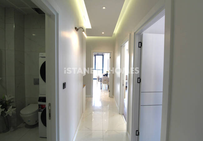 Квартиры в комплексе с бассейном в районе Багджылар, Стамбул 20