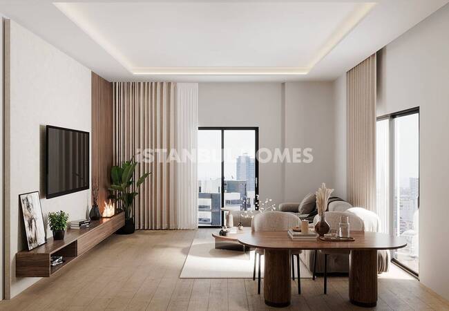 Elegant Different-sized Apartments Near the Airport in Pendik 12