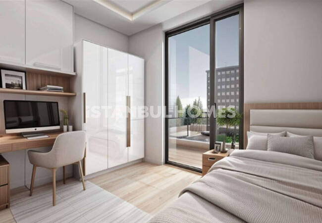 Middle Floor Apartments with Car Park in Kadikoy Istanbul 6