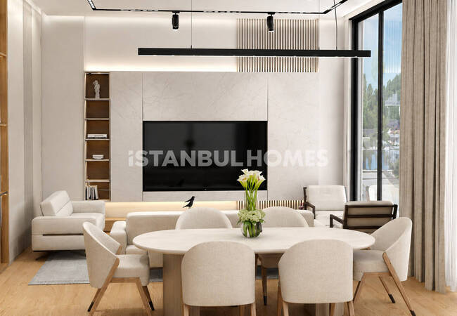 Detached Villas with Private Pool and Parking in Istanbul Beykoz 6