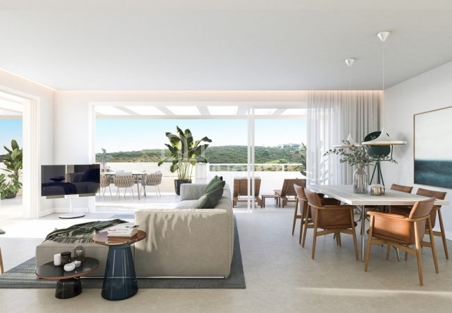 Casares Málaga'da Dağ Manzaralı Beyaz Eşyalı Daireler 6