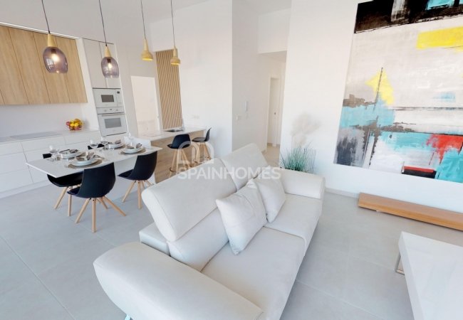 Costa Calida’da Plajlara Yakın Şık Müstakil Villalar 12