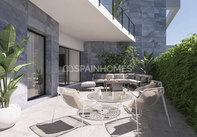 Mazarron Murcia'da Plaja Sadece 500 Metre Mesafede Daireler 12