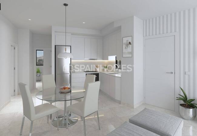 Mazarron Murcia'da Plaja Sadece 500 Metre Mesafede Daireler 5