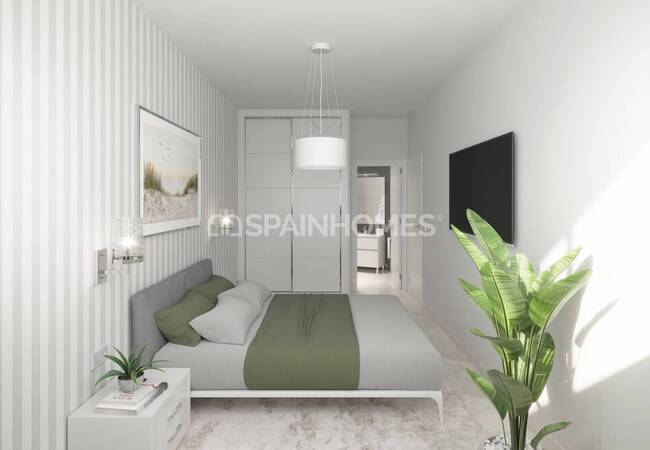 Mazarron Murcia'da Plaja Sadece 500 Metre Mesafede Daireler 7