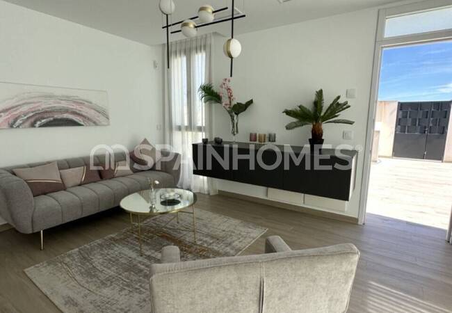 Los Belones Murcia'da Taşınmaya Hazır Havuzlu İkiz Villa 6