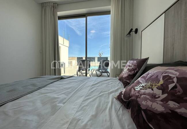 Los Belones Murcia'da Taşınmaya Hazır Havuzlu İkiz Villa 13