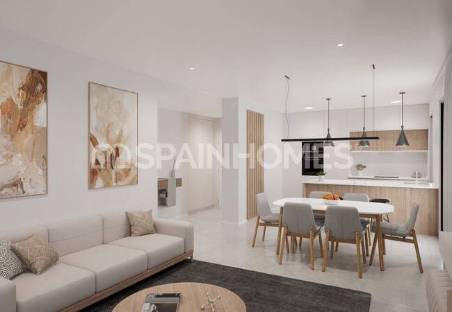 Los Alcazares'te Sahile Yakın Havuzlu Binada 3+1 Daireler 10