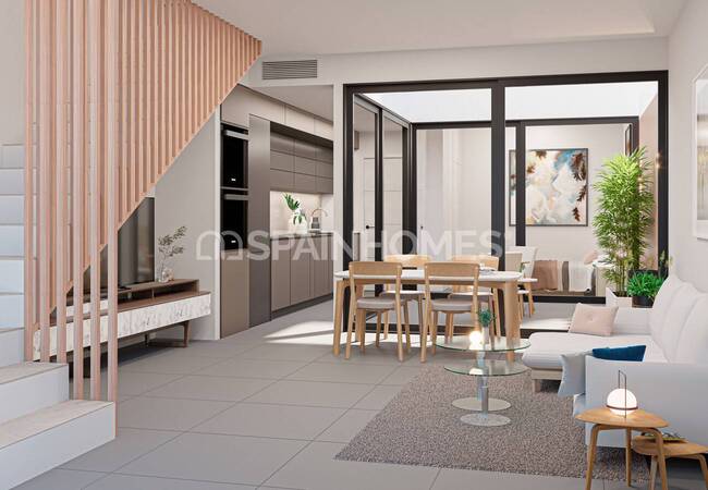 Eleganta Radhus Med Privata Pooler I San Pedro Del Pinatar 7