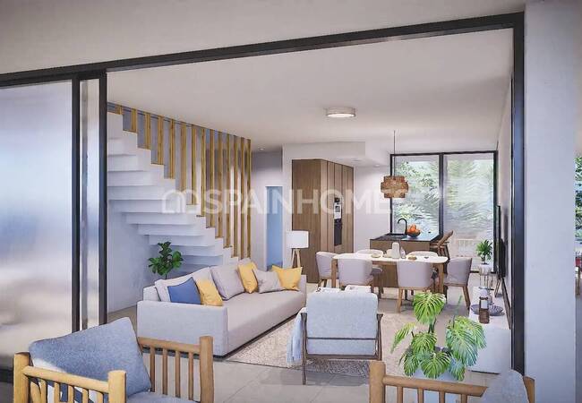 Flats with Gardens or Roof Terraces in Mar De Cristal 8