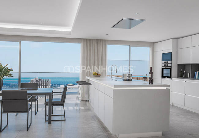 Mijas'ta Ferah ve Modern Tasarımlı Daireler 11