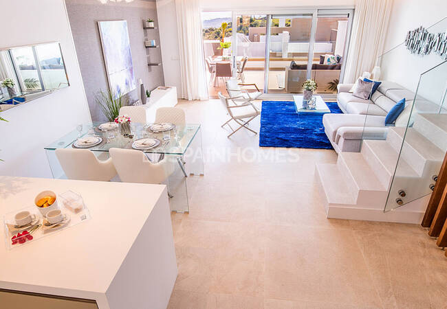 Mijas'ta Modern Tasarımlı Panoramik Manzaralı Daireler 17