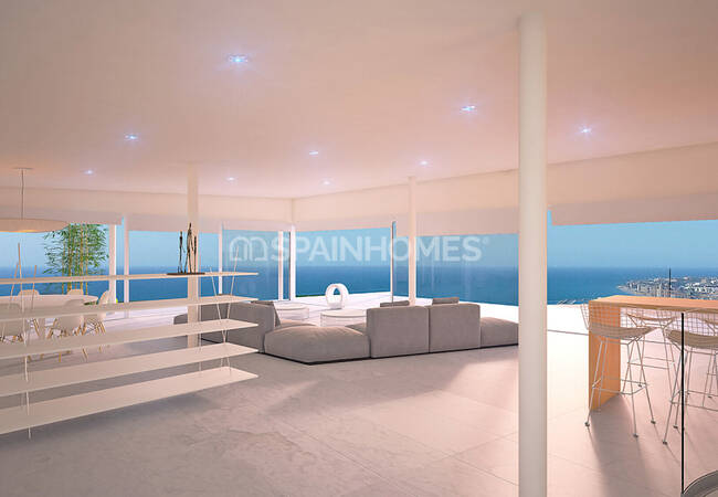 Fuengirola'da Eşsiz Tasarımlı Deniz Manzaralı Villalar 4