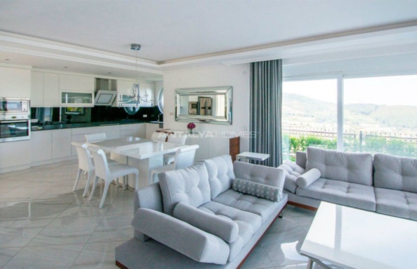 Furnished Sea View House with Private Pool in Kargicak 12