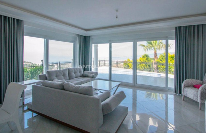 Furnished Sea View House with Private Pool in Kargicak 13