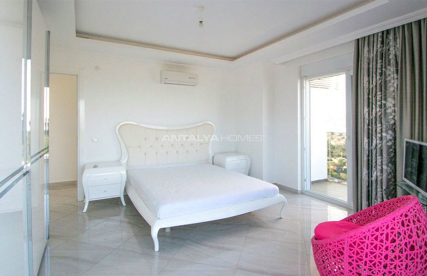 Furnished Sea View House with Private Pool in Kargicak 17