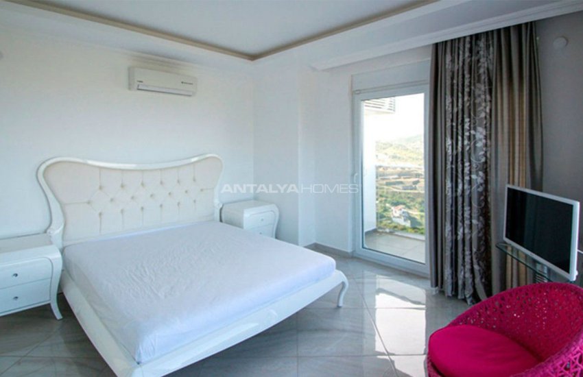 Furnished Sea View House with Private Pool in Kargicak 19