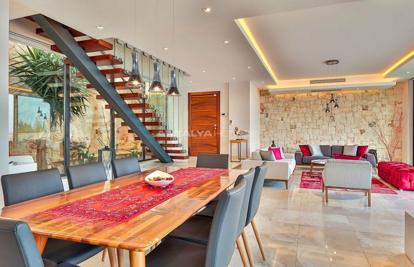 Makelloses Design Kalkan Villa Zu Fuß Zum Strand 24