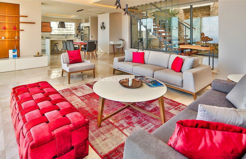 Makelloses Design Kalkan Villa Zu Fuß Zum Strand 25
