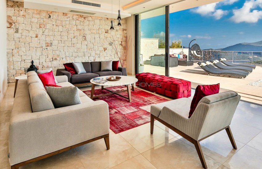 Makelloses Design Kalkan Villa Zu Fuß Zum Strand 26