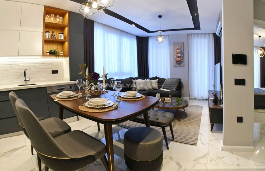 Современные Квартиры в 250 м от Пляжа в Центре Алании 22