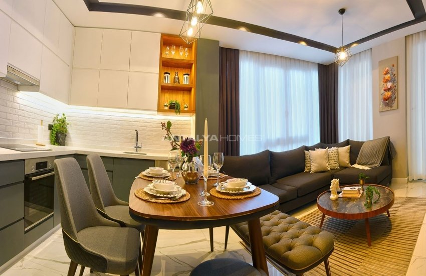 Современные Квартиры в 250 м от Пляжа в Центре Алании 19