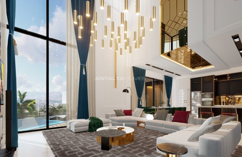 Triplex Villa Te Koop Verweven Met De Natuur In Alanya 16