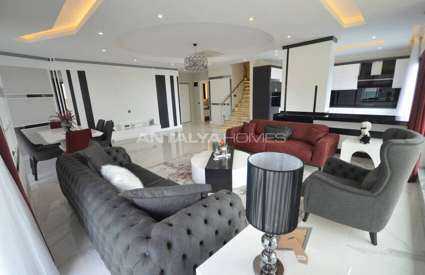 Готовые квартиры в комплексе с частным пляжем в Каргыджаке, Аланья 24