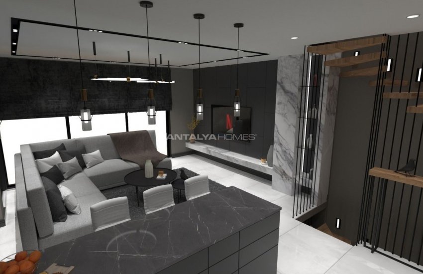 فلل فاخرة للبيع بهندسة معمارية معاصرة في انطاليا 21