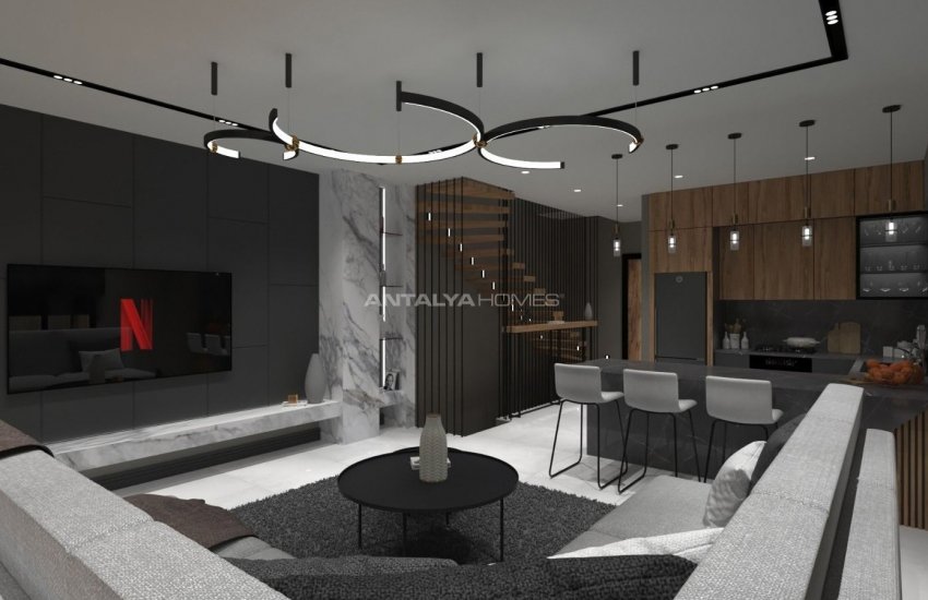 فلل فاخرة للبيع بهندسة معمارية معاصرة في انطاليا 17