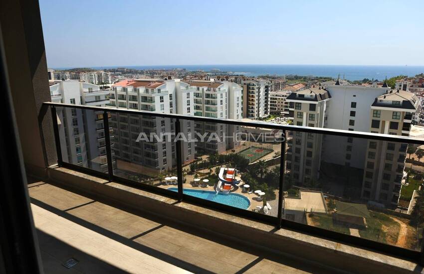 املاک و مستغلات با چشم انداز پانورمایی دریا و کوه در آلانیا 21