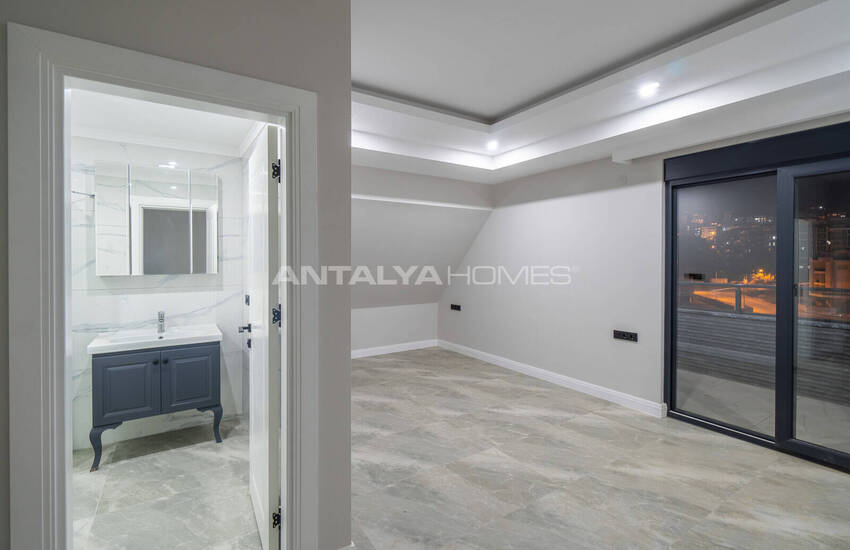 Новые Квартиры в Комплексе с Фитнесом и Сауной в Алании 27