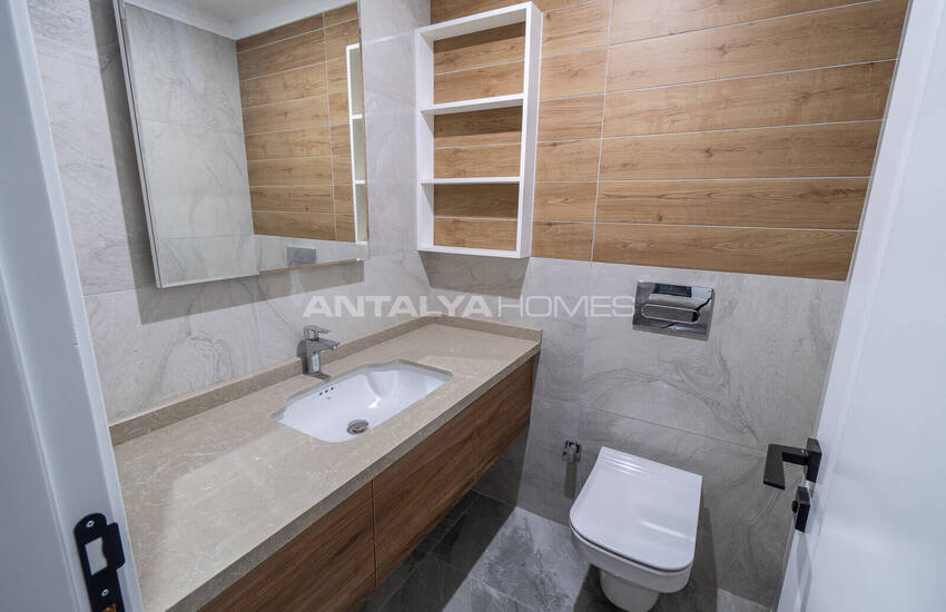 Новые Квартиры в Комплексе с Фитнесом и Сауной в Алании 41