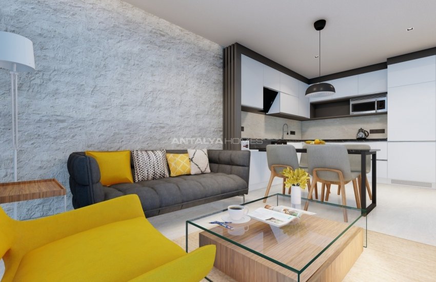 High-ceilinged Apartments Close to All Amenities in Alanya 14