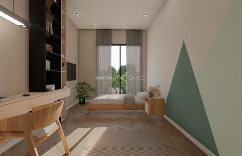 Excellent 3 Bedroom Villas with Parking Lots in Konyaaltı 17