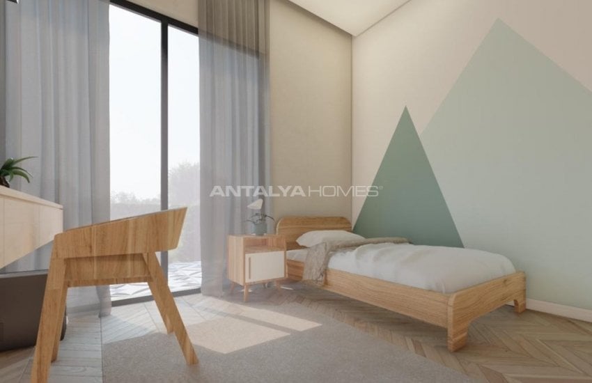 Excellent 3 Bedroom Villas with Parking Lots in Konyaaltı 16