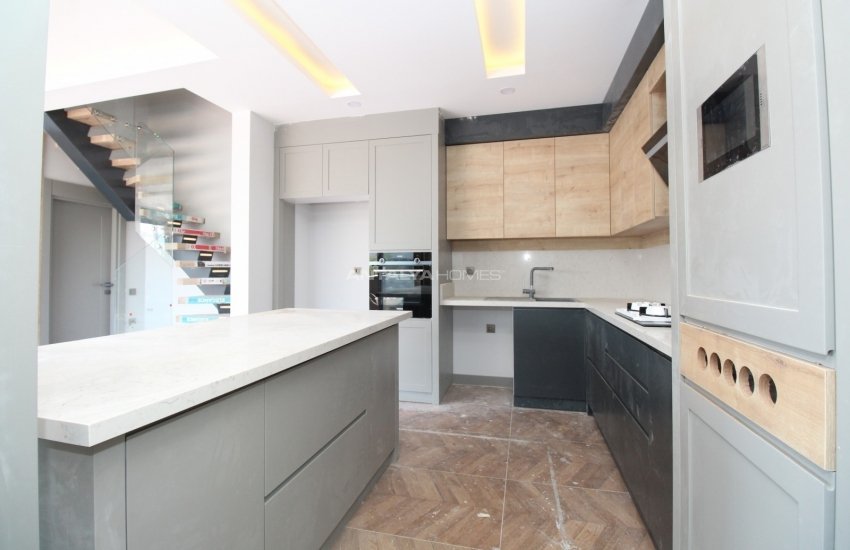 Новые Сдвоенные Виллы в Анталии с Видом на Природу 14