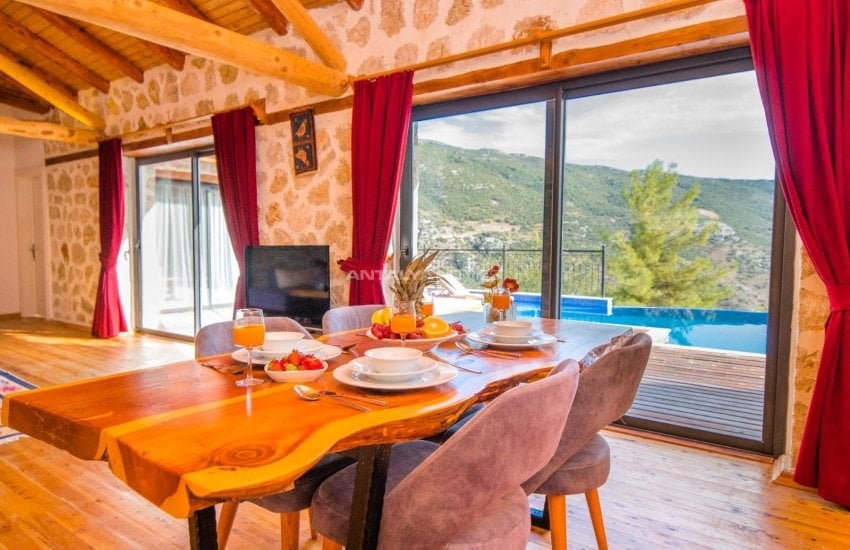 Mountain House with a Swimming Pool in Kas, Islamlar Village 9