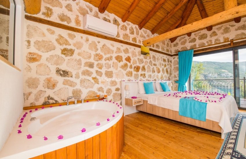 Mountain House with a Swimming Pool in Kas, Islamlar Village 11