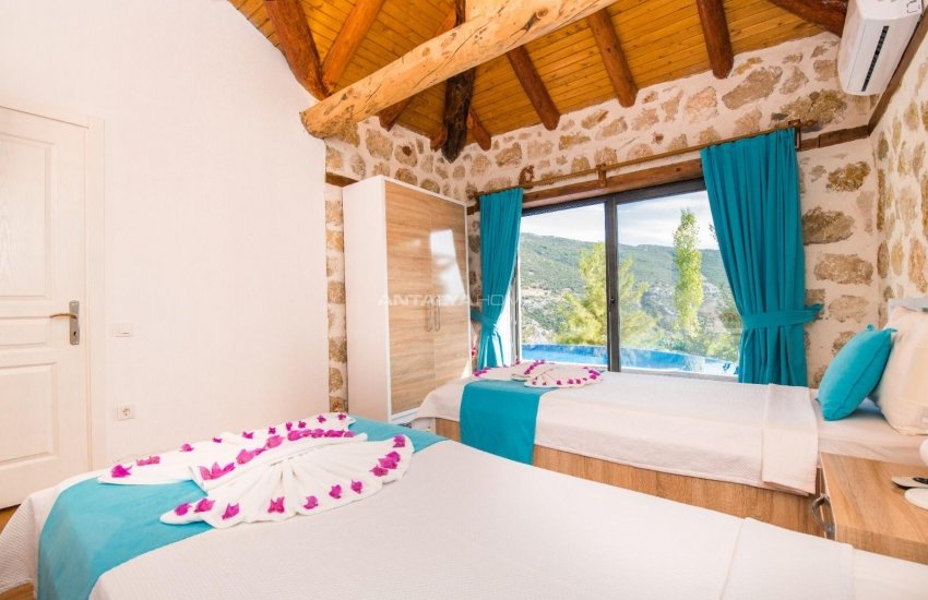 Mountain House with a Swimming Pool in Kas, Islamlar Village 14