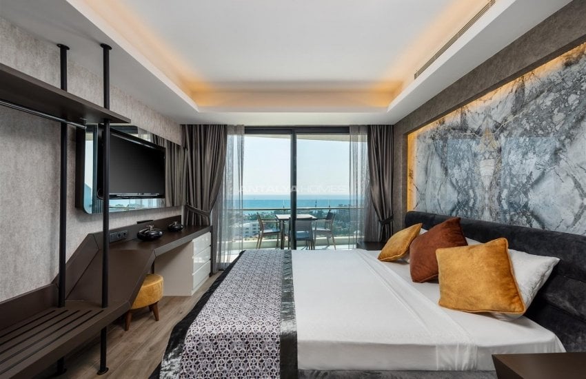 عقارات فاخرة للبيع بمفهوم فندق 5 نجوم في كوناكلي 29