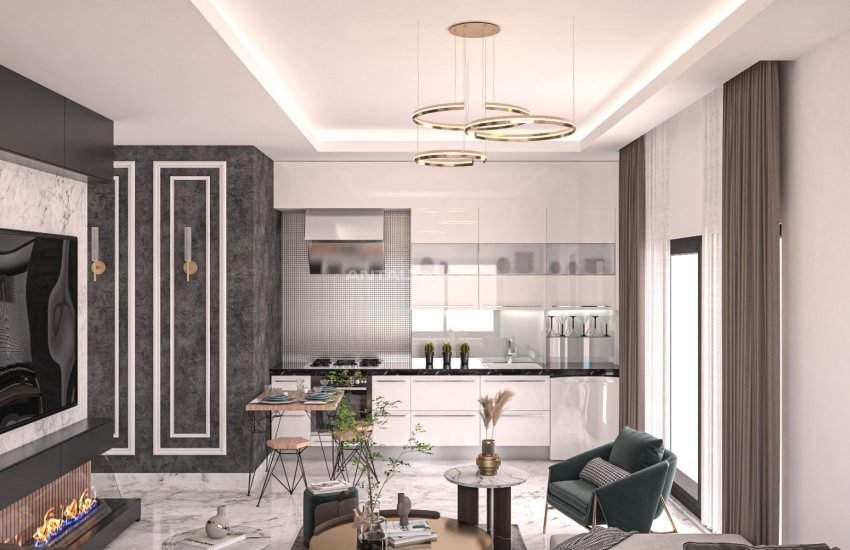 آپارتمان های مدرن، مناسب برای اخذ اعتبار و وام در آلانیا 9