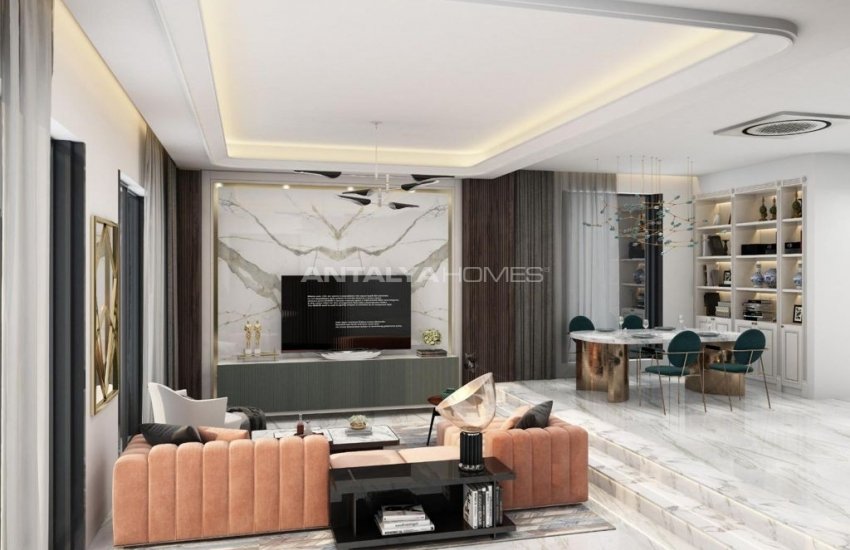 Роскошные Виллы с Современным Дизайном у Моря в Аланье 17