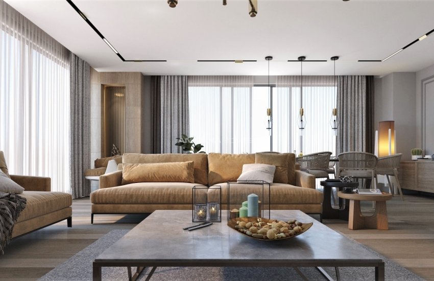 Semi-detached Villas Close to the Beach in Antalya Guzeloba 34