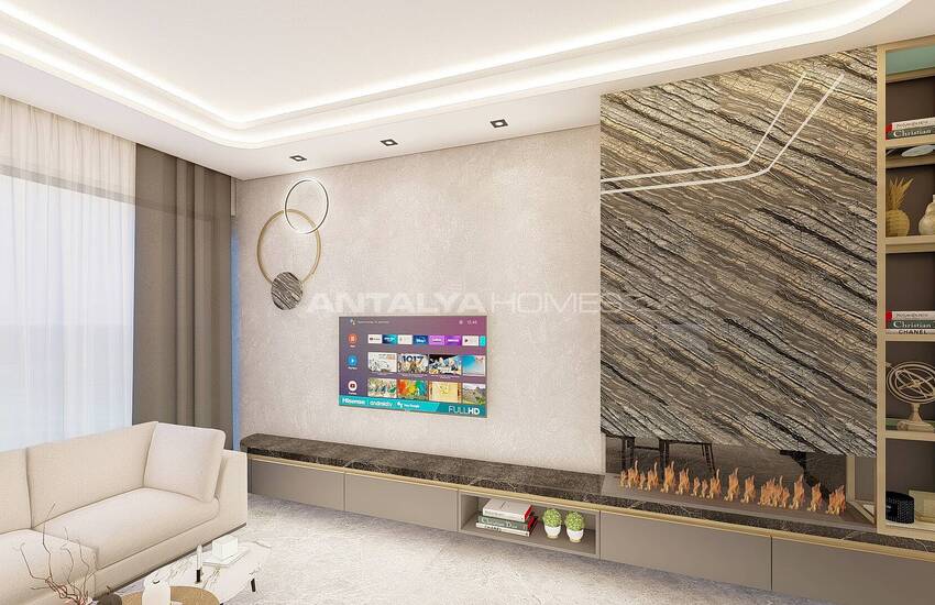 Modern Lägenheter Med Utsikt Över Medelhavet I Alanya Kestel 56