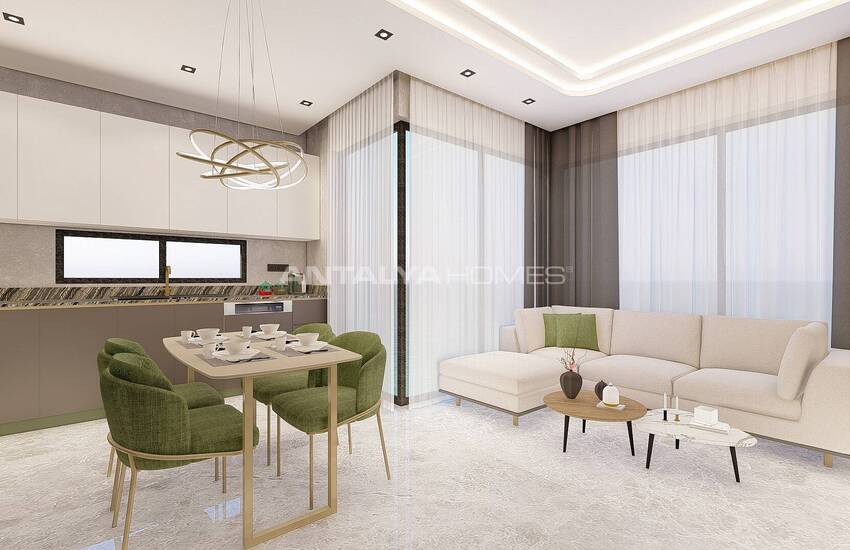 Modern Lägenheter Med Utsikt Över Medelhavet I Alanya Kestel 57