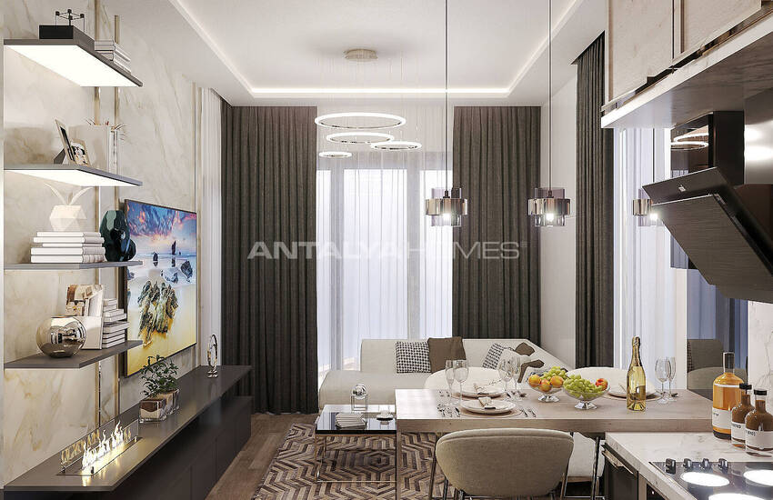 Квартиры в Махмутларе в Комплексе со Множеством Удобств 26