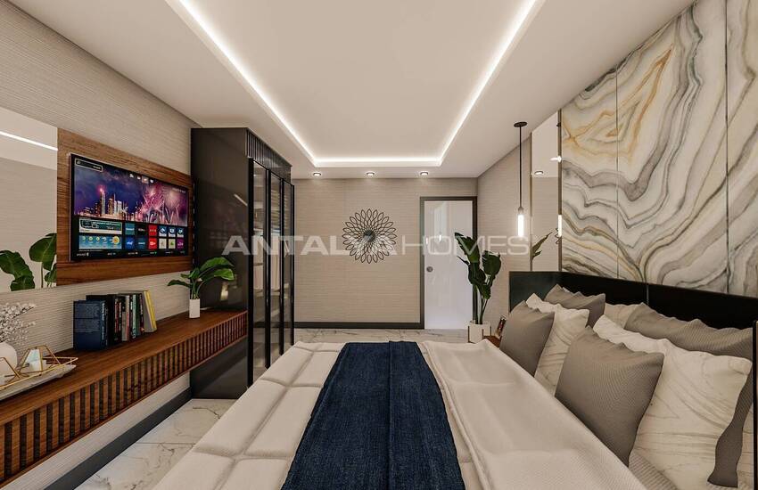 Квартиры в Алании, Авсаллар в комплексе с частным пляжем 20