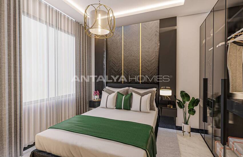 Квартиры в Алании, Авсаллар в комплексе с частным пляжем 21